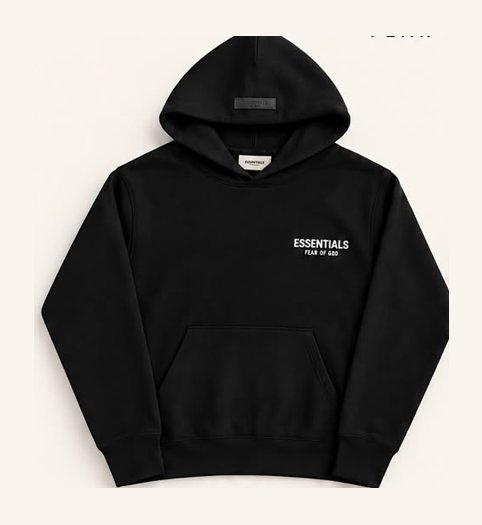 Hoodie Essentials FW24 · Black